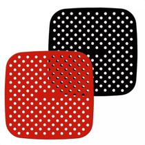 Kit 2 Tapetes de Silicone Quadrado Fritadeira Forro AirFryer