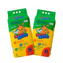 Kit 2 Tapetes Higiênicos Cães Super Secão C/30 Unidades Kit 2 Tapetes Higiênicos Cães Super Secão C/30 Unidades