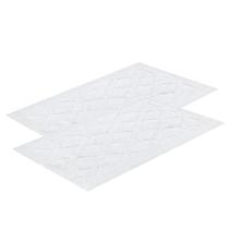 Kit 2 Tapetes Lumiere 60x110cm Branco Buddemeyer Luxus