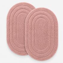 Kit 2 Tapetes Ovais Bella Casa Premium Maciez, Absorção e Elegância Para Banheiro Kit 2 Tapetes Ovais Bella Casa Premium Maciez, Absorção e Elegância Para Banheiro