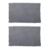 Kit 2 Tapetes para Banheiro Bolinha Antiderrapante 38x58cm Microfibra