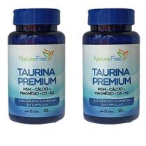 Kit 2 Taurina Premium (MSM + Cálcio + Magnésio + D3 + K2) 90 Cápsulas 600mg