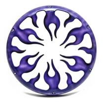 Kit 2 Tela Plastico Ludovico Fire Roxo Alto Falante 12