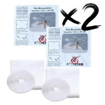 Kit 2 Telas Mosqueteiro Proteção Janela Anti Inseto Mosquito