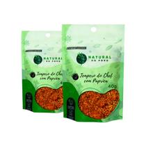 Kit 2 Tempero Premium Do Chef Com Páprica Importada Premium 40g Pouch