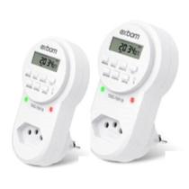Kit 2 Temporizador Timer Digital Lcd Programável Bivolt