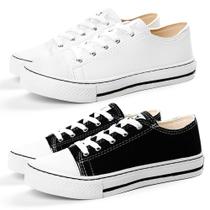 Kit 2 Tênis All Feminino DB Star Cano Baixo Casual Confortável Kit 2 Tênis All Feminino DB Star Cano Baixo Casual Confortável