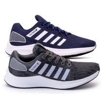 kit 2 tenis casual Insanity academia caminhada conforto 34-43 kit 2 tenis casual Insanity academia caminhada conforto 34-43