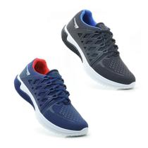 Kit 2 Tênis Esportivo Masculino Cadarço Academia Fitness Kit 2 Tênis Esportivo Masculino Cadarço Academia Fitness