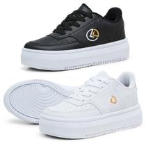 Kit 2 Tênis Feminino Casual Leve Plataforma Ideal Para Trabalhar Oferta