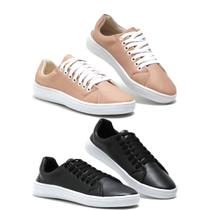 Kit 2 Tênis Feminino Casual Star Leve All Confortável Kit 2 Tênis Feminino Casual Star Leve All Confortável