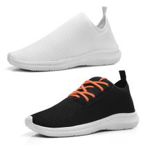 Kit 2 Tênis Feminino Leve Moderno Confortavel Academia Kit 2 Tênis Feminino Leve Moderno Confortavel Academia