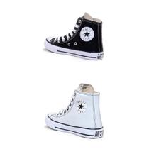 Kit 2 Tênis Feminino White Star Cano Alto Retrô Moda Casual Kit 2 Tênis Feminino White Star Cano Alto Retrô Moda Casual