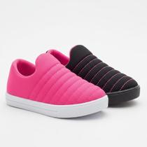 Kit 2 Tênis Infantil Feminino Confortável Leve Escolar