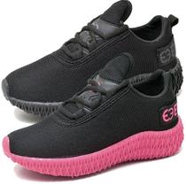 Kit 2 Tênis Infantil Feminino Esportivo Colmeia Black Kit 2 Tênis Infantil Feminino Esportivo Colmeia Black