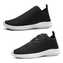 Kit 2 Tênis Masculino Academia Leve Moderno Caminhada Confortavel
