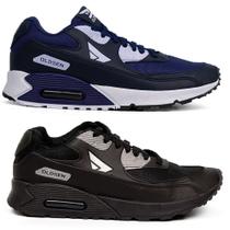 Kit 2 Tenis Masculino casual esportivo confortável academia novo envio rápido leve original