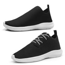 Kit 2 Tênis Masculino Casual Leve Caminhada Academia Dia a Dia