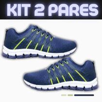 Kit 2 Tênis Masculino e Feminino Esportivo De Academia Caminhada Corrida Envio Imediato