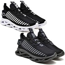Kit 2 Tênis Masculino Esportivo Confortavel Maverik Preto Kit 2 Tênis Masculino Esportivo Confortavel Maverik Preto