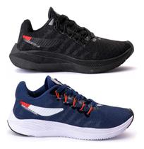 Kit 2 Tenis Masculino Esportivo Leve Conforto Modelo Running Academia Caminhada