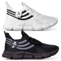 Kit 2 Tênis Masculino Esportivo Treino Academia Caminhada
