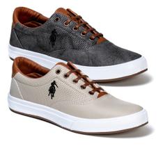 Kit 2 Tênis Masculino Sapatênis Polo Open Pronta Entrega