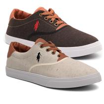 KIT 2 tenis masculino sapatenis polo up casual original
