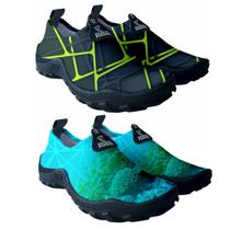 Kit 2 Tenis Masculino Sapatilha Hibrida Praia Jet ski Neoprene Aquática Náutica