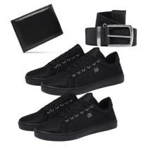 Kit 2 Tênis Masculino Slim + Cinto + Carteira Social