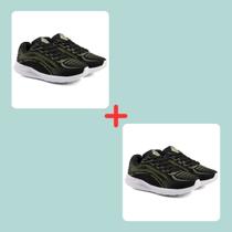 Kit 2 Tênis Masculinos Esportivos Leveza Maciez e Conforto
