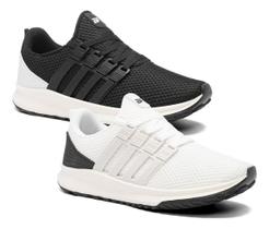 Kit 2 Tênis Masculinos Leves Confortáveis para Caminhada Academia Dia a Dia BF Shoes Kit 2 Tênis Masculinos Leves Confortáveis para Caminhada Academia Dia a Dia BF Shoes