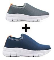 Kit 2 tênis Menina Menino Básico Infantil 19 Ao 26 Kit 2 tênis Menina Menino Básico Infantil 19 Ao 26