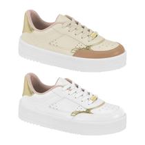 Kit 2 Tênis Moleca Confortável Feminino Estilo Fashion