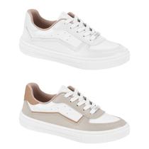 Kit 2 Tênis Moleca Feminino Casual e Versátil Confortável