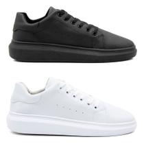 Kit 2 Tênis Sapatenis Masculino Básico Casual Leve