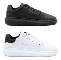 Kit 2 Tênis Sapatenis Masculino Básico Casual Leve
