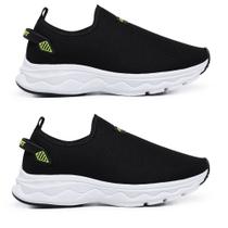 Kit 2 Tênis Slip On Meia Masculino Macio Leve Caminhada Kit 2 Tênis Slip On Meia Masculino Macio Leve Caminhada