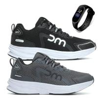 Kit 2 Tênis Unissex Super Confortável Academia Caminhada Corrida + Relogio Digital