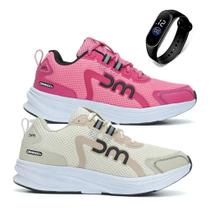 Kit 2 Tênis Unissex Super Confortável Academia Caminhada Corrida + Relogio Digital