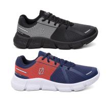 Kit 2 Tênis Veloster Masculino Academia Treino Caminhada e Corrida Dia a Dia