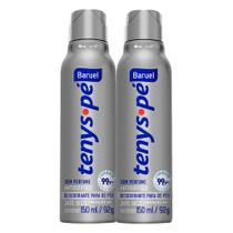 Kit 2 Tenys Pé Baruel Jato Seco Sem Perfume 150ml