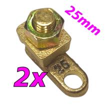 Kit 2 Terminal de Pressão Sapata Botinha para Cabo 25mm Reforçado