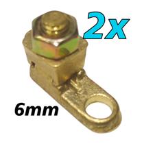 Kit 2 Terminal de Pressão Sapata Botinha para Cabo 6mm Reforçado