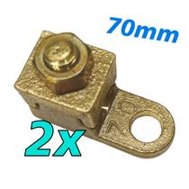 Kit 2 Terminal de Pressão Sapata Botinha para Cabo 70mm Reforçado