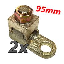 Kit 2 Terminal de Pressão Sapata Botinha para Cabo 95mm Reforçado Kit 2 Terminal de Pressão Sapata Botinha para Cabo 95mm Reforçado