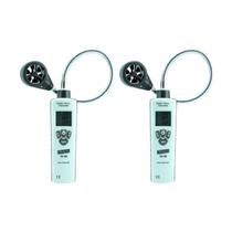 Kit 2 Termo Anemômetro Digital Escala 0,60 A 30M/s Data Hold Sensor Flexível Tad-800 Portátil Instrutherm Com Estojo