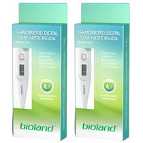 Kit 2 Termômetro Clínico Digital Haste Rígida T104 - Bioland