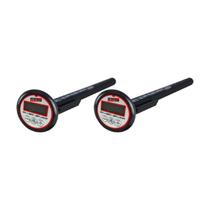 Kit 2 Termômetro Digital Faixa Temperatura -50 A 300C Contato A Prova D'água Tipo Espeto Te-500 Portátil