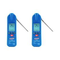 Kit 2 Termômetro Digital Infravermelho Escala -35 A 260ºC Laser Contato Ti-445 Portátil Instrutherm
